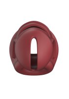 ManCage Model 27 Ultra Soft Silicone Chastity Cage red 9.6 cm