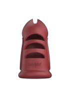 ManCage Model 27 Ultra Soft Silicone Chastity Cage red 9.6 cm