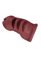ManCage Model 27 Ultra Soft Silicone Chastity Cage red 9.6 cm
