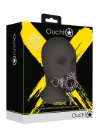 Shots Offener Mundknebel mit Stöpsel schwarz