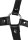 Shots head harness with eye mask and solid ball gag black