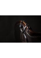 Shots head harness with breathable ball gag and nose hook black