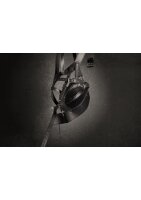 Shots Kopfgeschirr mit Reißverschluss und Schloss schwarz