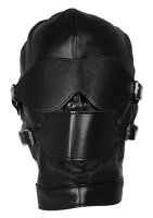 Shots mask with blindfold and breathable ball gag black