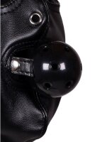 Shots mask with blindfold and breathable ball gag black