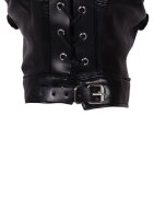 Shots mask with blindfold and breathable ball gag black