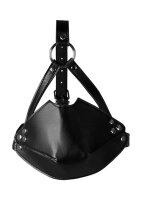 Shots Kopfgeschirr mit Mundmaske und integrierten Ballknebel schwarz