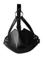 Shots Kopfgeschirr mit Mundmaske und integrierten Ballknebel in schwarz