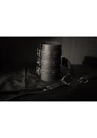 Shots back harness with arm cuffs black