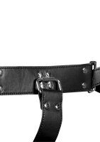 Shots back harness with arm cuffs black