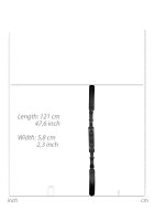 Shots padded thigh cuff black