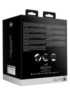 Shots Gepolsterte Oberschenkelmanschetten mit Handfesseln schwarz