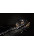 Shots Gepolsterte Oberschenkelmanschetten mit Handfesseln schwarz