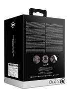 Shots body harness with thigh and hand cuffs black