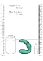 Shots Curved Vibro Prostate Massager Metallic Green