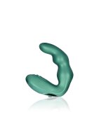 Shots Curved Vibro Prostate Massager Metallic Green