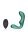 Shots Vibro Prostate Massager Metallic Green