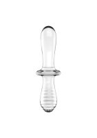 Satisfyer Double Crystal Glass Dildo Transparent