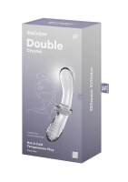 Satisfyer Double Crystal Glass Dildo Transparent