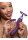 XR Brands Lickgasm vibrator with leak + suction function purple