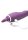 XR Brands Lickgasm vibrator with leak + suction function purple