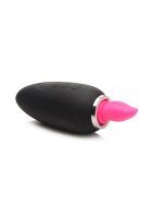 XR Brands Lickgasm mini vibrator with leak + suction function pink