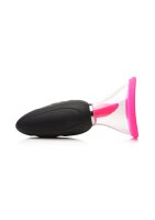 XR Brands Lickgasm mini vibrator with leak + suction function pink