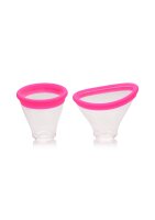 XR Brands Lickgasm mini vibrator with leak + suction function pink
