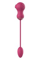 Essentials Flexible Dual Stimulator And Vibrating Egg Pink