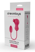 Essentials Flexible Dual Stimulator And Vibrating Egg Pink