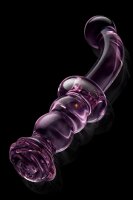 Glaze Glass Rosebud G-Spot Dildo - 19 cm