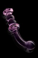 Glaze Glass Rosebud G-Spot Dildo - 19 cm