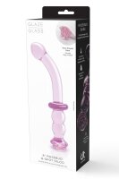 Glaze Glass Rosebud G-Spot Dildo - 19 cm