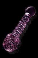 Glaze Glass Rosebud Spiral G-Spot Dildo - 22,8 cm