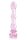 Glaze Glass Rosebud Beaded Dildo - 20 cm