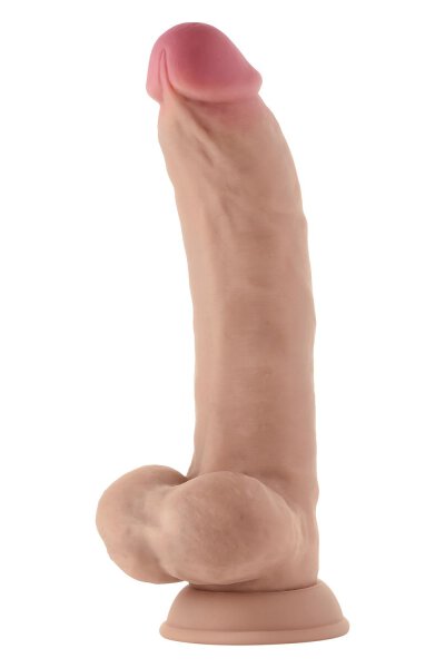 Shaft Model C 9,5 Inch Liquid Silicone Dong With Balls Pine 24,1 cm
