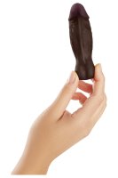 Shaft Liquid Silicone Vibrating Bullet Mahogany