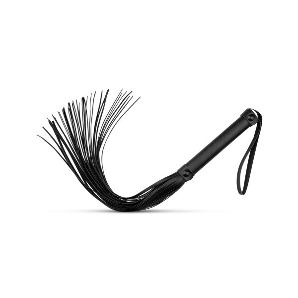 Faux Leather Flogger - Black