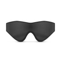 Faux Leather Blindfold - Black