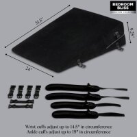 Bedroom Bliss Large Bondage Cushion - Black