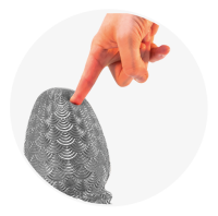 STRETCHR Ripple Butt Plug XL Gun Metal - 20,0 cm