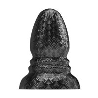 STRETCHR Ripple Butt Plug XL Black Metallic - 20,0 cm