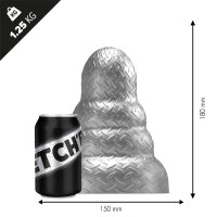 STRETCHR Tripole Butt Plug M Gun Metal - 15 cm