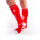 BRUTUS GAS MASK Party Socks w. Pockets Red / White - OS