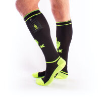 BRUTUS FXXX Party Socks w. Pockets Black / Neon Yellow - OS