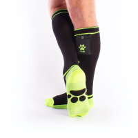 BRUTUS PUPPY Party Socks w. Pockets Black / Neon Yellow - OS