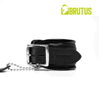 BRUTUS Leather Ankle Restraints Black/Black