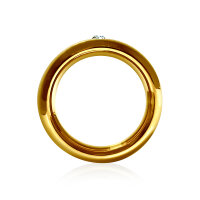 Jewelled Golden Donut Cockring 45 mm