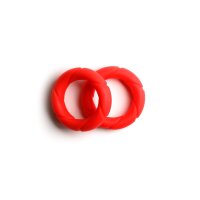 Sport Fucker Liquid Silicone Ready Rings 2 Pack Red