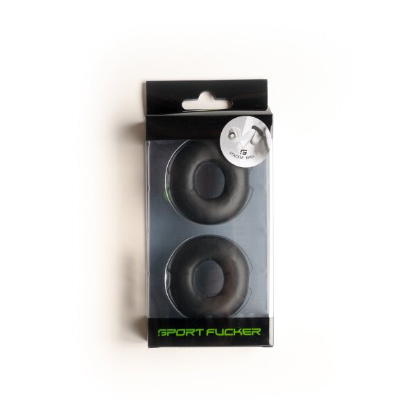 Sport Fucker Stacker Rings 2 Pack Black